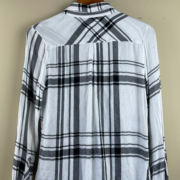 Rails Plaid Rayon Button down Shirt. Size Extra-Small. - Picture 9 of 9